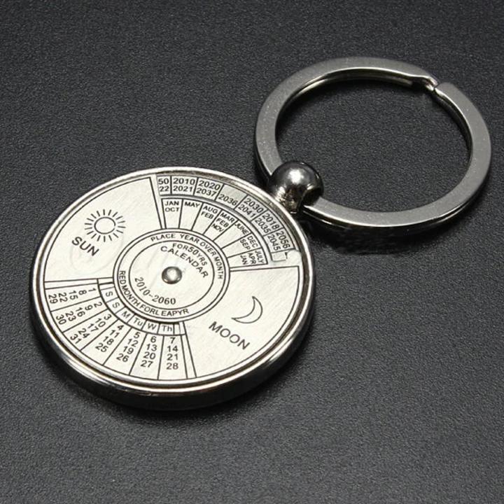 Mini Calendar Keychain Rotatable - Key Ring - Key Ring
