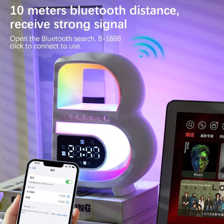 New%204%20In%201%20Bluetooth%20Speaker%20Multifunctional%20Wireless%20Charging%20With%20Clock%20LED%20Atmosphere%20Colorful%20Night%20Light%20Alarm%20Clock%20Bluetooth%20Speaker%20Portable%20Modern%20Speaker%20Support%20Bluetooth,%20AUX,%20U%20Disk,%20TF%20Card%20-%20Image%205