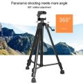 3388 1.3m Portable Phone Live Selfie Tripod DV SLR Camera Stand (Black). 