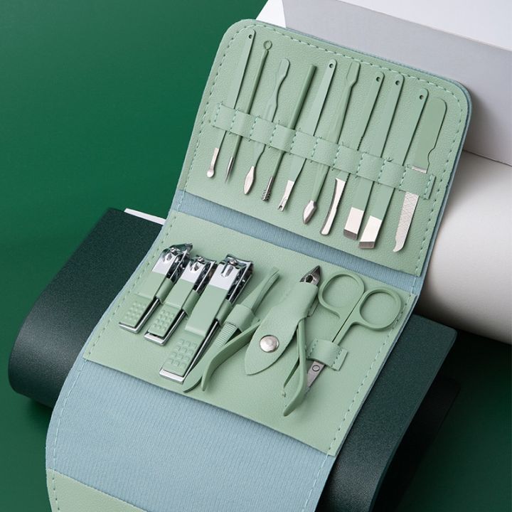 Nail%20Clippers%20Set,%2016pcs%20Manicure%20&%20Pedicure%20Tools,%20Stainless%20Steel%20Nail%20Cutter%20Kit%20for%20men%20and%20women,%20with%20Leather%20Bag,%20Travel%20Grooming%20Kit%20for%20Facial,%20Cuticle%20and%20Nail%20Care%20-%20Image%202