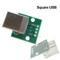 USB B Breakout Board USB 2.54mm Pitch Adapters Connector USB-B To DIP 4 Pin USB B Test Board USB Mother Seat To DIP Type B Female Socket Breakout Board.