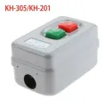 push button switch motor 30AMP motor start switch double button KH Series On-off 3P 30A/250V 20A/380V Transfer Push Button Switch Control Box Electrical Motor Start Switch KH-305. 