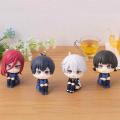 10cm Isagi Yoichi Doll Blue Lock Action Figures Q Version Chigiri Hyoma Bachira Meguru Nagi Seishiro Figure PVC Ornament Toys. 