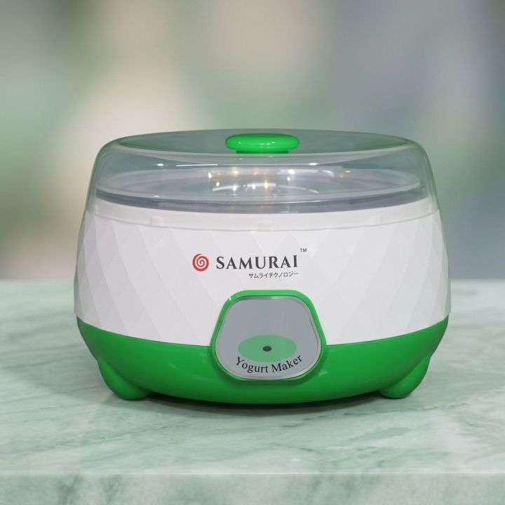 SAMURAI Automatic Electric Yogurt Maker Machine with Transparent Cover and One-Touch Control