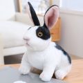 20cm Simulation Cute Rabbit Plush Fur Realistic Kawaii Animal Easter Bunny Rabbit Toy Model Gift Home Decoration.