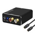 Digital to Analog Audio Converter,DAC Digital SPDIF Optical to Analog L/R RCA & 3.5Mm AUX Stereo Audio Adapter. 