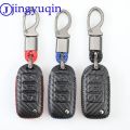 jingyuqin Carbon Key Case Cover for VW Golf POLO GOLF Passat For Skoda Octavia A5 Fabia For SEAT. 