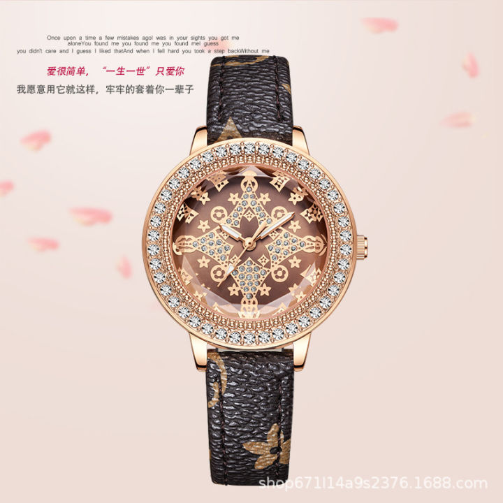 Sailang%20SAILANG%20Network%20Red%20Tiktok%20Lucky%20Star%20Women's%20Watch%20Quartz%20Watch%20Wristwatch%20Cross%20border%20Hot%20Old%20Flower%20Watch%20-%20Image%202