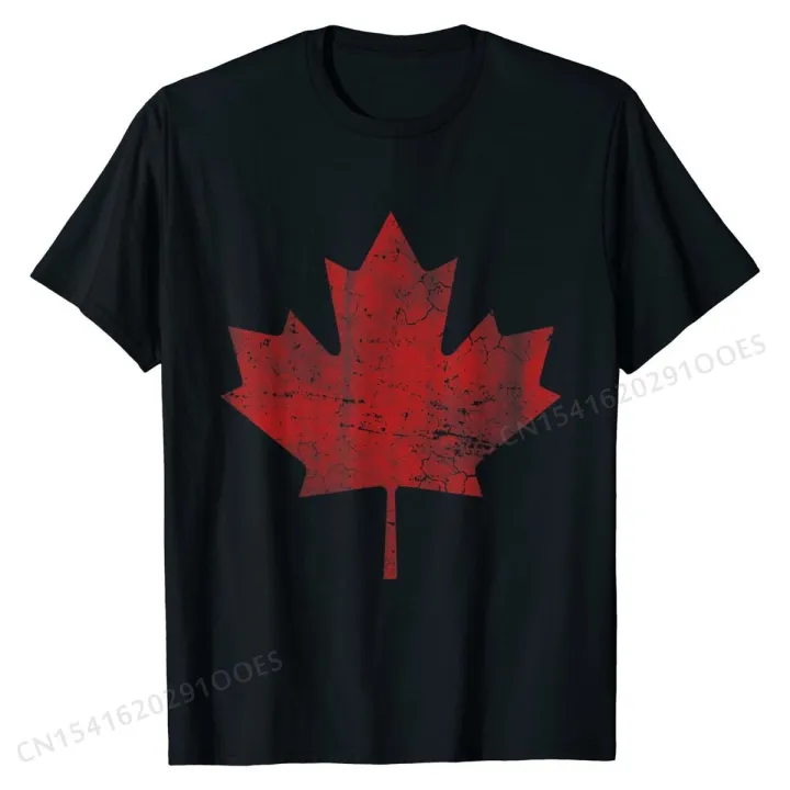 Maple Leaf Flag Canada T-Shirt Cotton Unique Tops Shirts New Men's T Shirts Group
