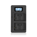 FirstPower NP-FW50 Battery 2-Pack and Dual USB Charger for Sony A6000 A6300 A6500 A7 A7II A7RII A7SII A7S A7S2 A7R A7R2 A5100 A5000 RX10 RX10II. 
