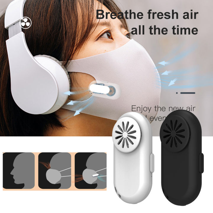 Portable Fan for Face Mask Clip-On Summer Wearable Mask Fan Sports ...