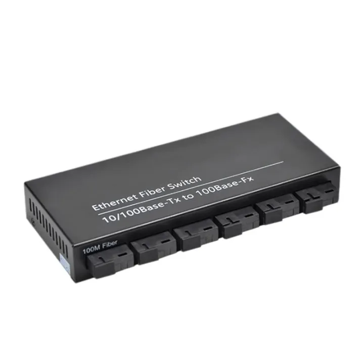 100M%20Fiber%20Computer%20Network%20Connector%20Ethernet%2020KM%202%20RJ45%20And%206%20SC%20Port%2010/100M%20-%20Image%202