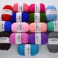 25g Milk Cotton Yarn DIY Hand Knitting 4 Ply Soft Baby Yarn Crochet Handicrafts 80% Long Staple Cotton 20% Milk Fiber 60m/66yd. 