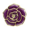 Rose Flower Pattern Portable Folding Table Hook Clasp Purse Bag Handbag Hooks Hanger Holder. 