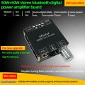 LKPCIGCXM XY-C50L Bluetooth 5.0 AUX Digital Power Amplifier Board 2X 50W Speaker Stereo Audio AMP Module Home Music.