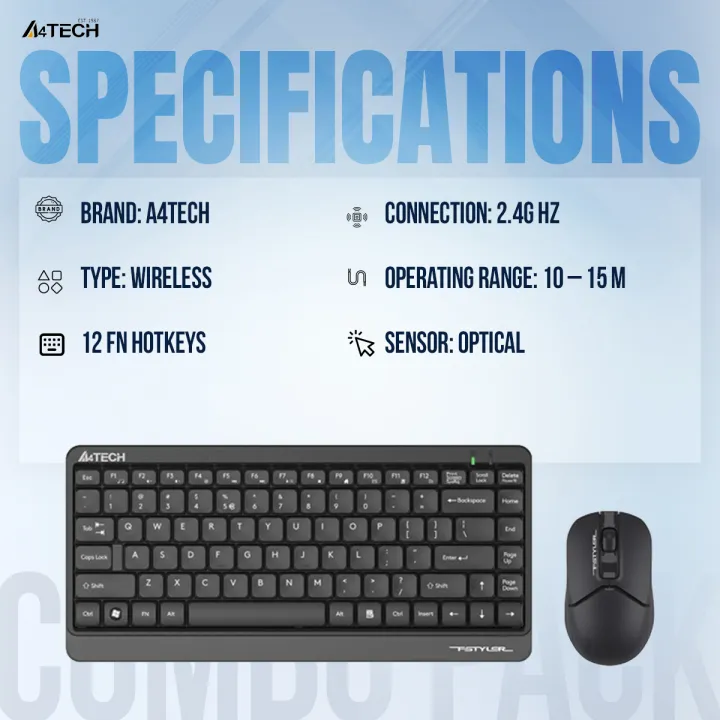 A4TECH%20Fstyler%20FG1112%20Wireless%20Keyboard%20And%20Mouse%20Combo%20-%202.4%20GHz%20Wireless%20-%20Sleek%20Round-Square%20Keycaps%20-%201200%20DPI%20-%20Black%20-%20Image%202