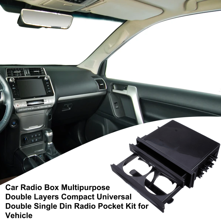 Car%20Radio%20Box%20Multipurpose%20Double%20Layers%20Compact%20Universal%20Double%20Single%20Din%20Radio%20Pocket%20Kit%20for%20Vehicle%20-%20Image%205
