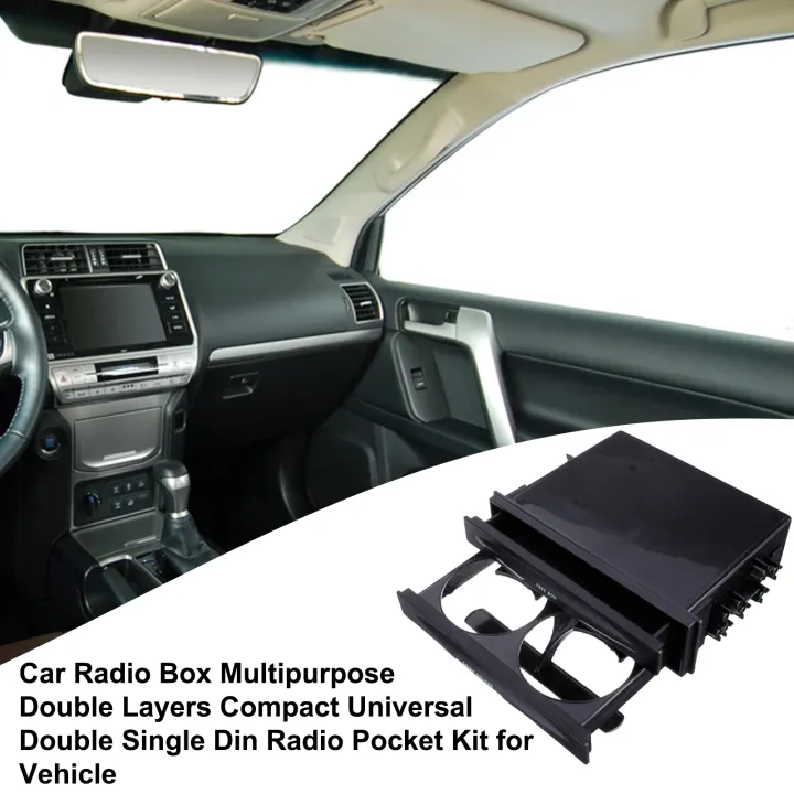 Car%20Radio%20Box%20Multipurpose%20Double%20Layers%20Compact%20Universal%20Double%20Single%20Din%20Radio%20Pocket%20Kit%20for%20Vehicle%20-%20Image%205