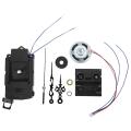 Quartz Pendulum Clock Movement With Black Hands,with Music Box Speaker,Battery Operated,Melody Mechanism for DIY Clock.