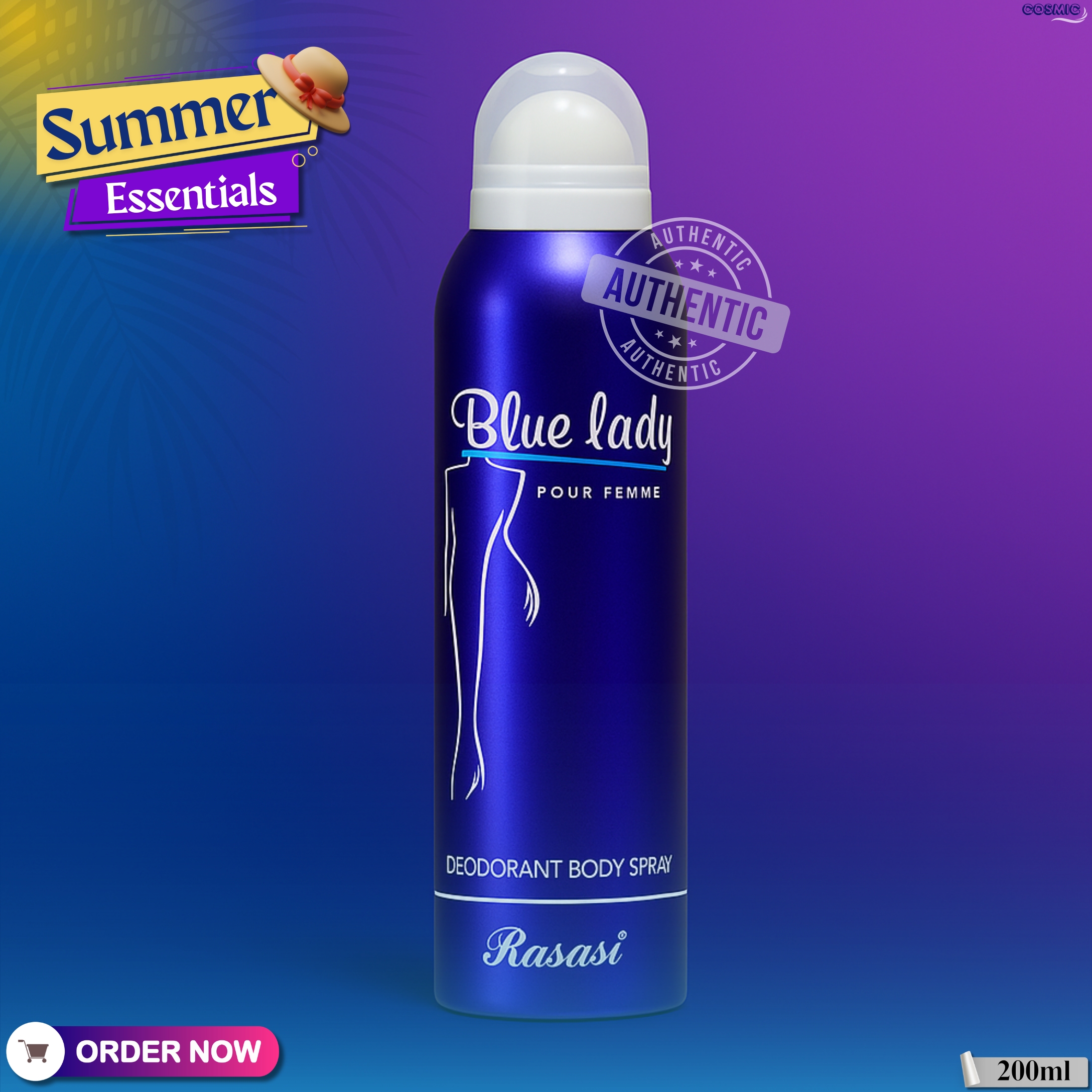 Rasasi Blue Lady Deodorant Body Spray 200ml