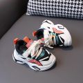 Children TPR Casual Chunky Sneakers Boys Mesh Breathable Sport Shoes Girls Non-slip Running Shoes Kids Tennis 3-6 Years trainers. 