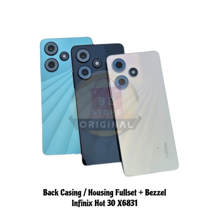 Back Casing Kesing Housing Backdoor Fullset + Bezel Infinix Hot 30