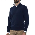 Mens full sleeve half zipper Jumper.NAVY BLUE. 