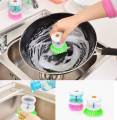 Kitchen Cleaning Dish Brush Scrubber Hydraulic Pressure Cleaner. 