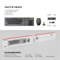 FANTECH WK895 Go Pop Wireless Multimedia Office Keyboard And Mouse Combo With Silent Click BLACK. 