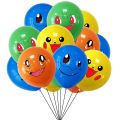 1Set Pokemon Theme Balloons Party Supplies Squirtle Pikachu Birthday Banner Cake Topper Baby Shower Globos Kid Party Event Decor. 