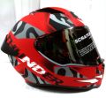 Studds thunder D7 matt red and black colour helmet with spoiler and dual certification. - Motors - Modern and Trendy.