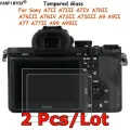2 Pcs For Sony Alpha ILCE-7 7R 7S 9 77 99 A7 A7R A7S III IV A9 A77 A99 II Tempered Glass Screen Protector Protective Film Guard. 