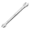Silver Tone 5.5mm x 7mm U Shape Double Open-ended Wrench Tool. 