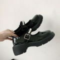 Spring Platform Leather Shoes Women Flats Casual Oxford Loafers Thick Bottom Ladies Wedge Lolita Shoes Mary Jane Women Moccasins Moonlight Shines.