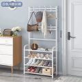 Multifunctional Shoe Rack Organizer Simple Floor Coat Rack Shoe Hat Rack. 