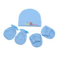 Baby Hat Gloves Socks Set Soft Cotton Newborn Baby Accessories (Color as per stock). 