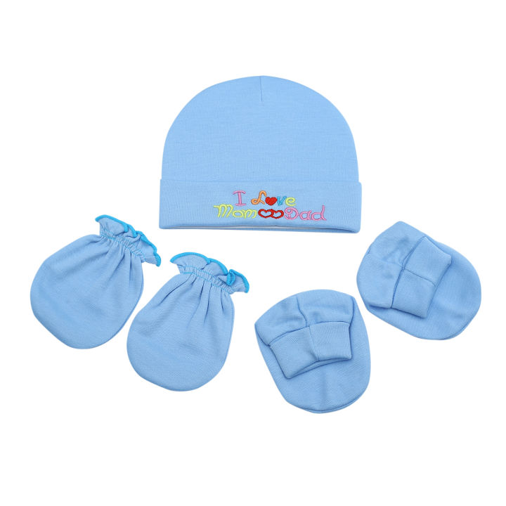 Baby%20Hat%20Gloves%20Socks%20Set%20Soft%20Cotton%20Newborn%20Baby%20Accessories%20(Color%20as%20per%20stock)%20-%20Image%202