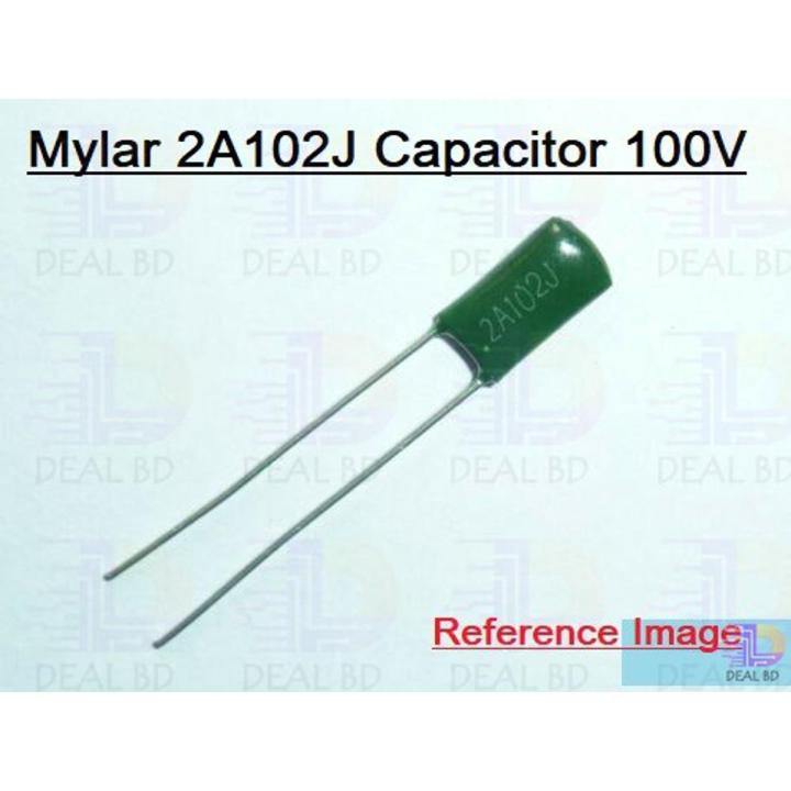 Mylar Polyester Film 2A102J Capacitor 1nF 100V-25Pcs