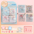 Sanrio Cartoon Mini Notepad Kawaii My Melody Kuromi Cinnamoroll Notebook Portable Pocket Hand Book Stationery Students Supplies.