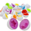 Sensory Educational Toy Smart Egg Toy Baby Development Games Shape Matching Puzzle Eggs Montessori Toys For Children 2 3 4 Years.