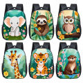 Watercolor Animals Children Backpack Cartoon Giraffe Owl Panda Koala Baby School Bags Toddler Kindergarten Backpacks Bookbag. 