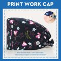 Tooth Printing Dentist Cap Veterinary Hats Adjustable Surgical Caps Multicolor Nurse Scrub Hat Bandage Turban Hospital Work Hats.
