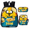Kawaii Cartoon Mikecrack Backpacks Anime Compadretes Schoolbag Children Bookbag 3Pcs/Set Students School Bag Los Compas Mochila.