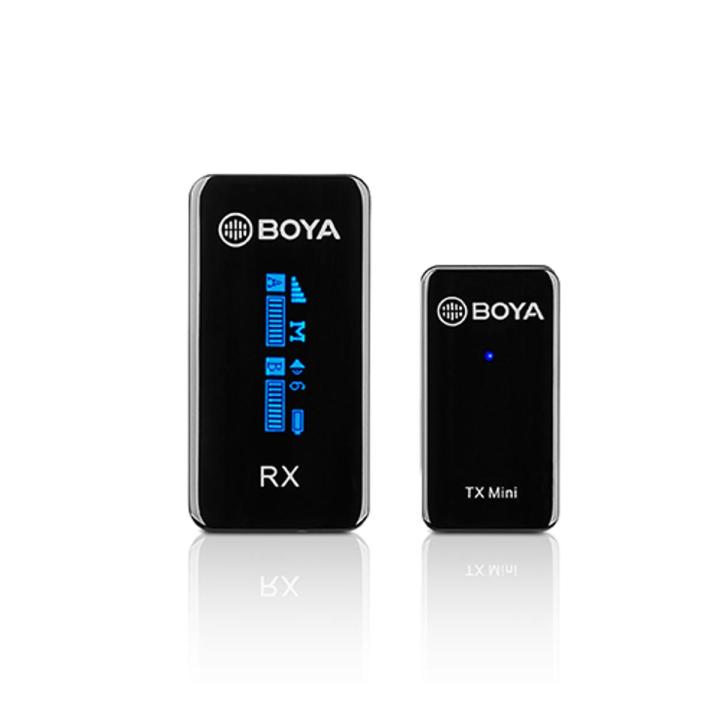BOYA BY-XM6-S1 Mini Ultra Compact ( 2 Years official warranty)  2.4GHz Dual-Channel Wireless Microphone System