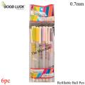 Good Luck Craze Ball point pen - Black ink - 6pc. 
