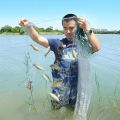 Fishing Net Single Mesh Nylon Durable Float Trap Monofilament Gill Net Fishing Accessories For Hand Casting P0H7.