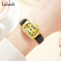 La Pauli Labaoli Watches Women's Small Sugar Cubes Belt Ladies Fashion Roman Scales Vintage Quartz Watches Wholesale. 