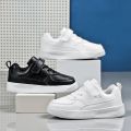 Children Shoes Boys Sneakers Black White Leather Daily Casual Kids Sneakers 6 To 12 Year Sports Running Tennis Shoes for Boy. 