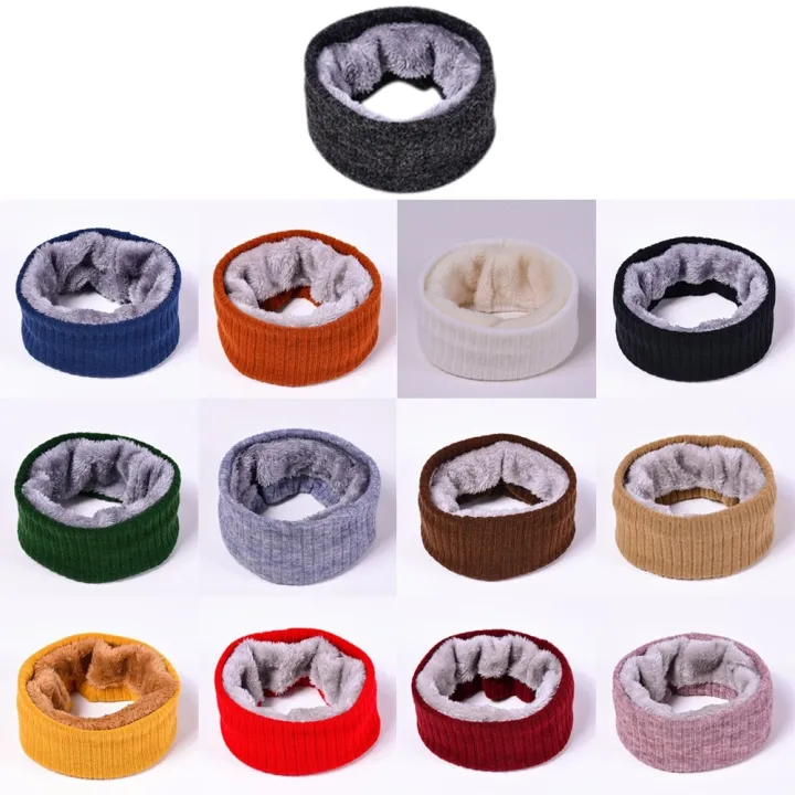 Women%20Men%20Warm%20Scarf%20Winter%20Autumn%20Bandana%20Neck%20Scarf%20Fleece%20Headband%20Shawl%20Bib%20Knitting%20Fleece%20Thick%20Velveted%20Rings%20Muffler%20-%20Image%202