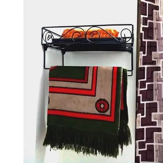 Sturdy and Elegant 12" Metal Wall Quran Stand in Black Comes with 2